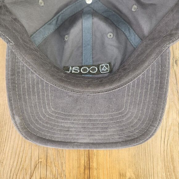 Coal The Hauler Low Cord Corduroy Snapback Hat Cap Charcoal Gray Seattle Outdoor - Picture 8 of 10